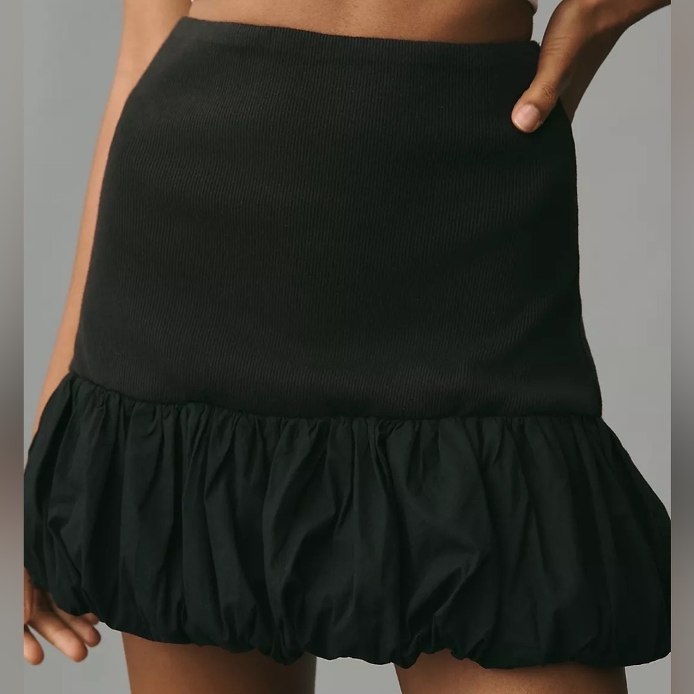 Anthropologie Drop-Waist Knit Bubble Skirt - Picture 2 of 4